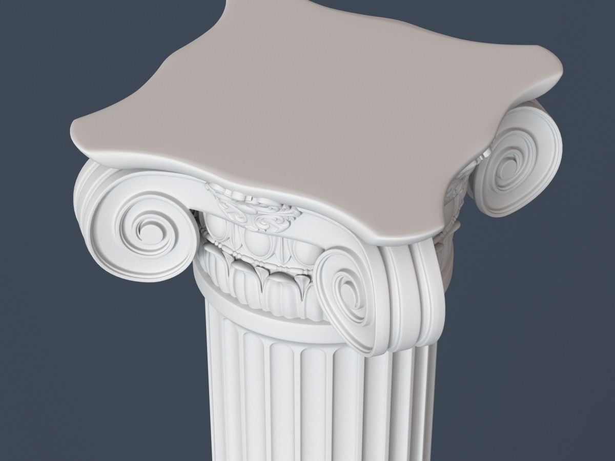 Ionic Column 004 3D model_4