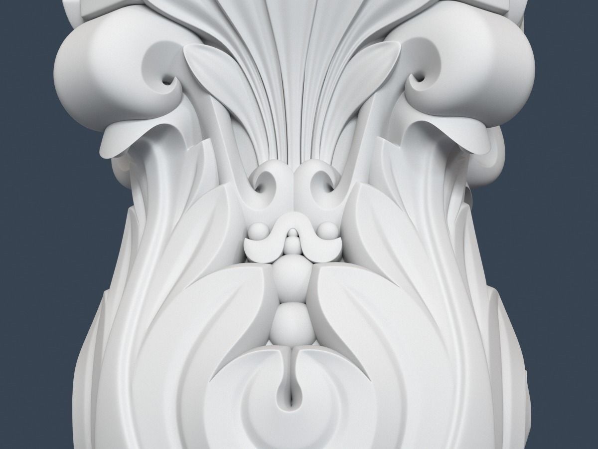 Corinthian Column 008 3D model_2