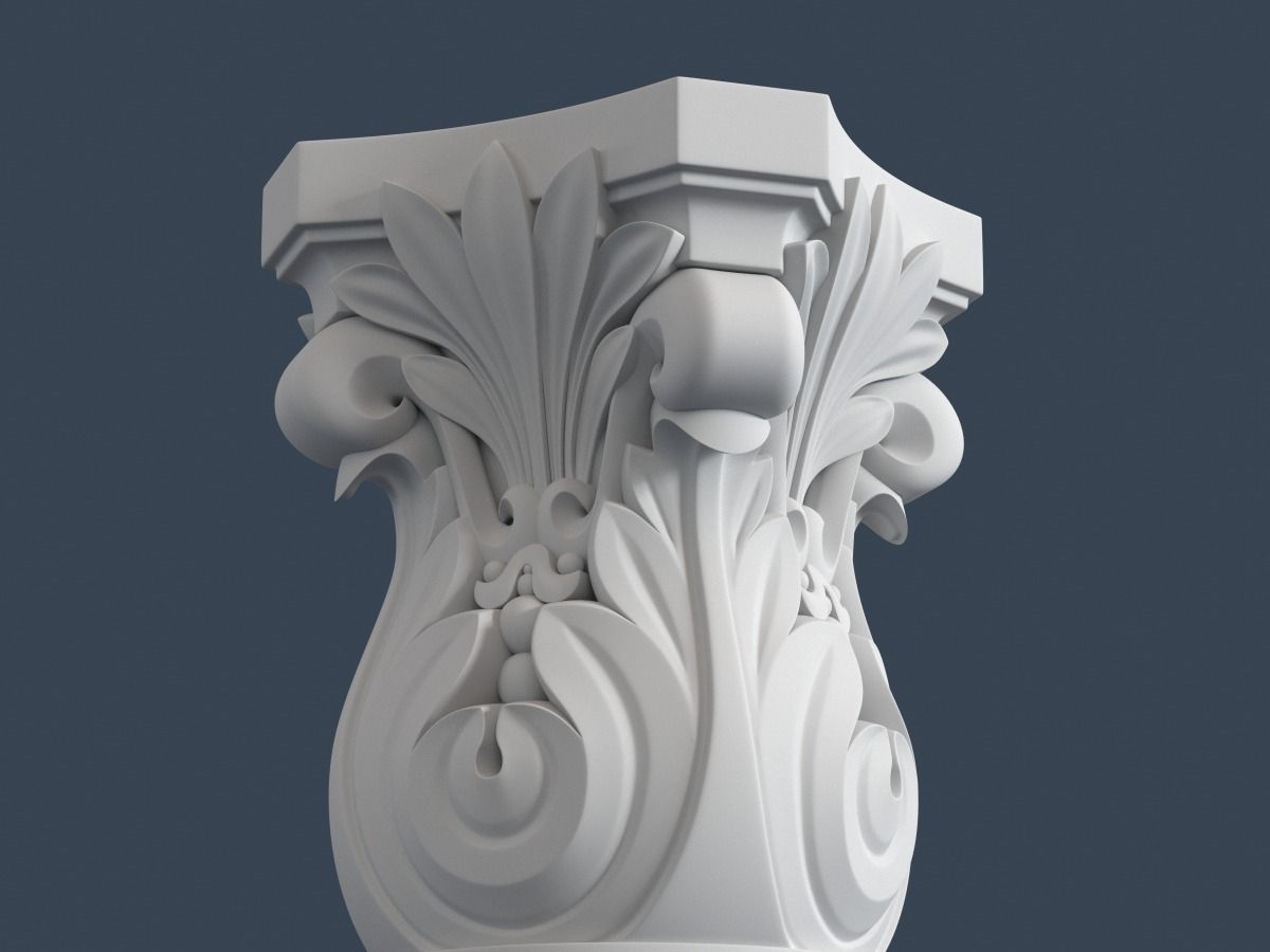 Corinthian Column 008 3D model_1