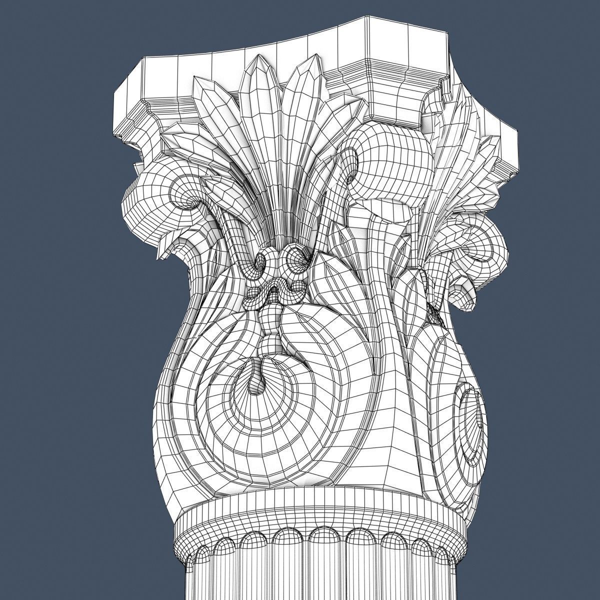 Corinthian Column 008 3D model_6