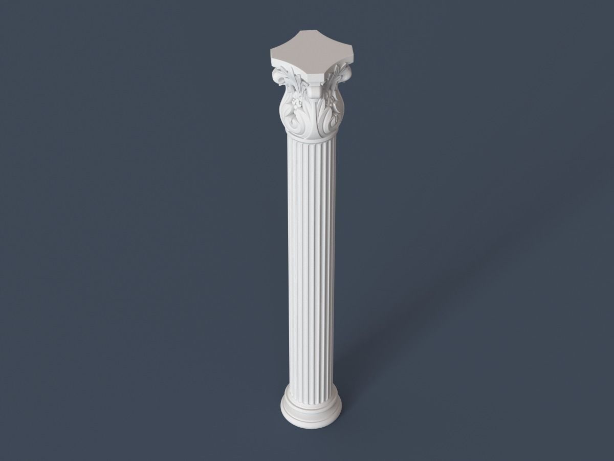 Corinthian Column 008 3D model_3