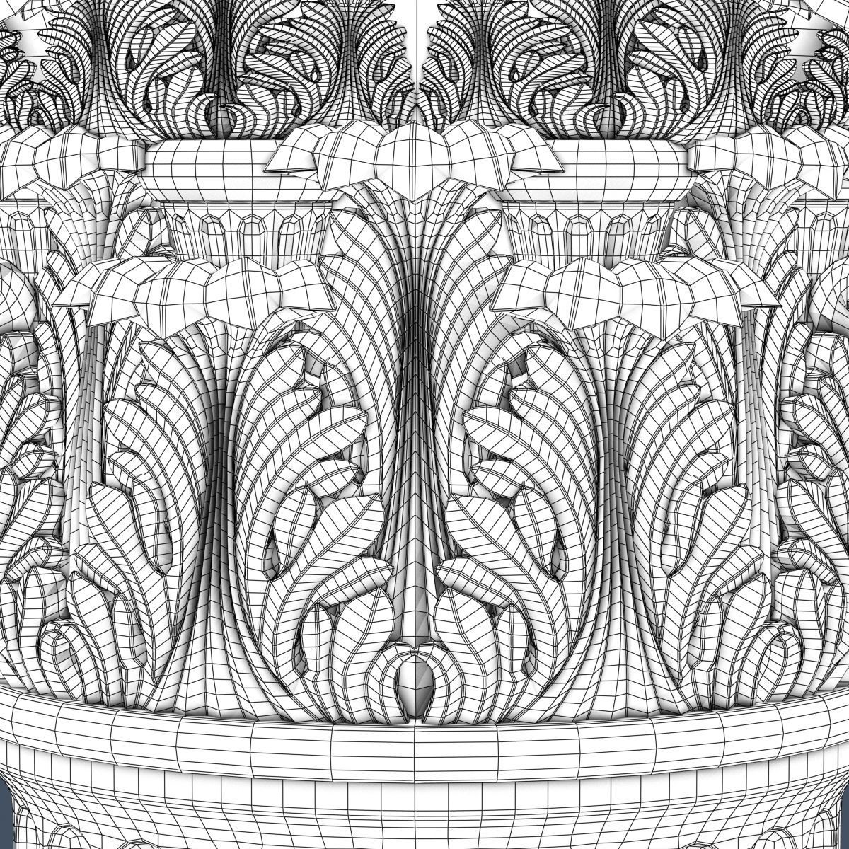 Corinthian Column 3D model_7