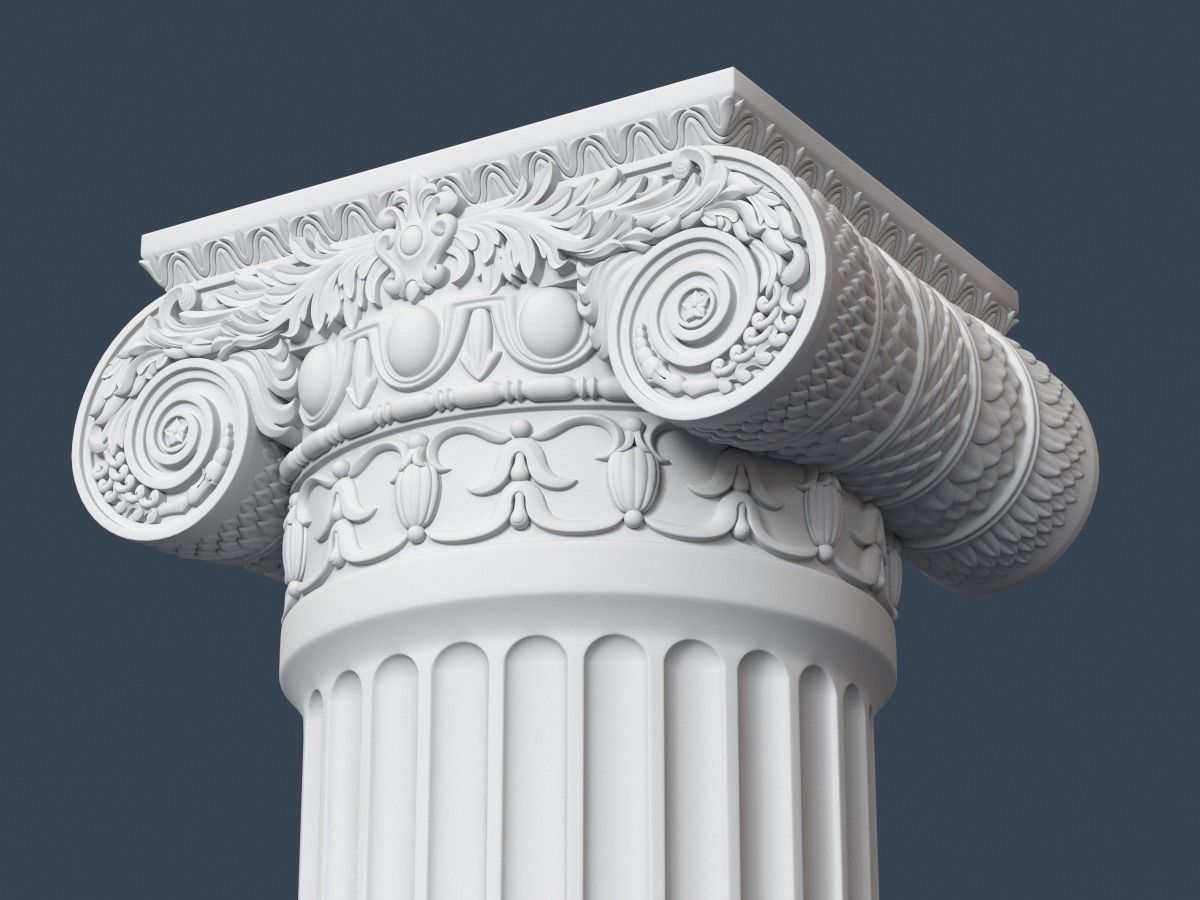 10 Classical Columns Collection 3D model_2