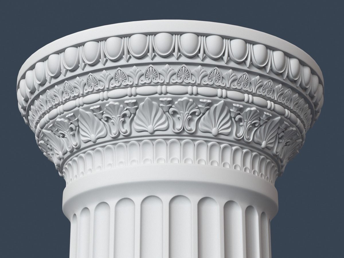 10 Classical Columns Collection 3D model_5