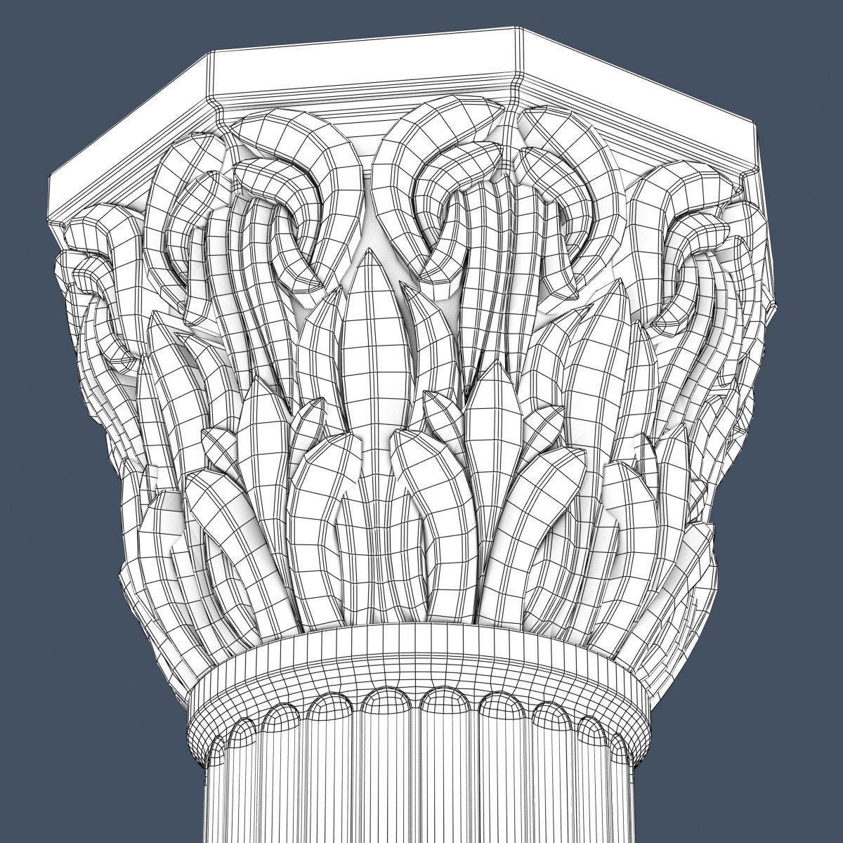 10 Classical Columns Collection 3D model_16