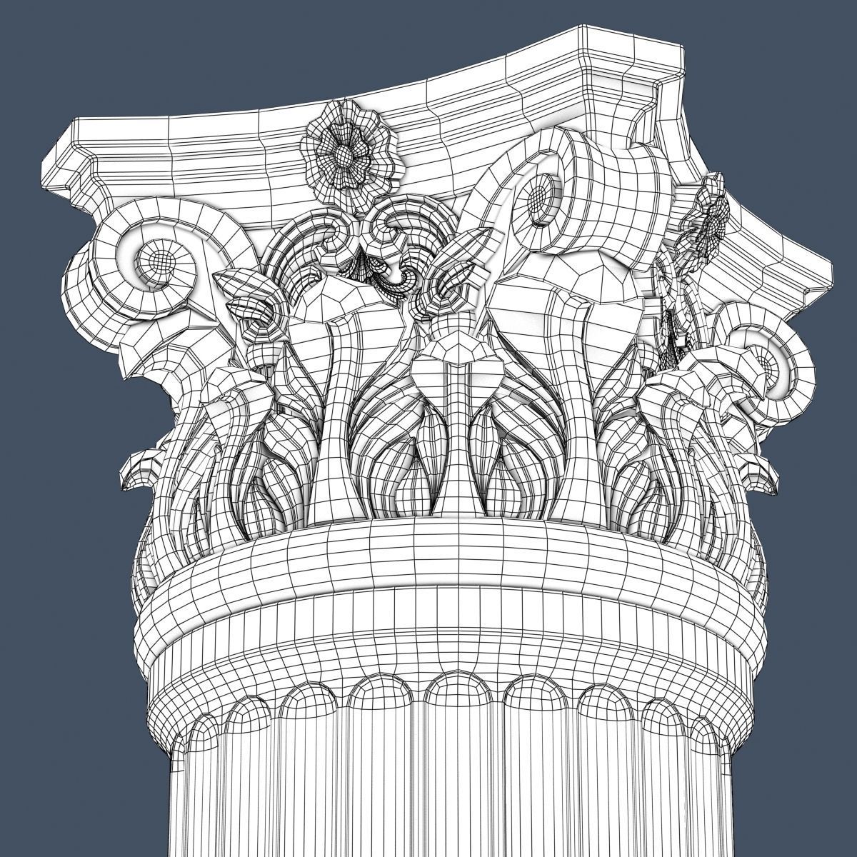 10 Classical Columns Collection 3D model_17