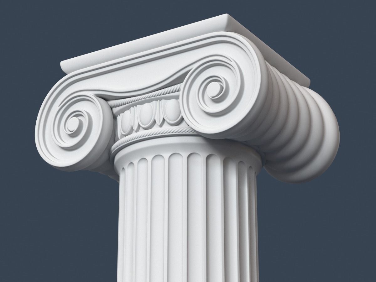 10 Classical Columns Collection 3D model_3