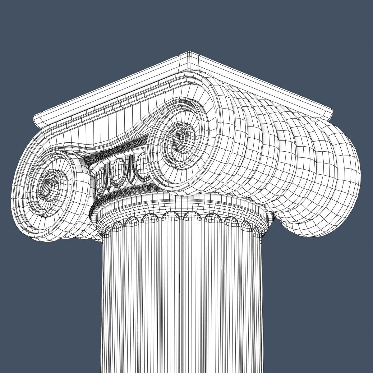 10 Classical Columns Collection 3D model_13