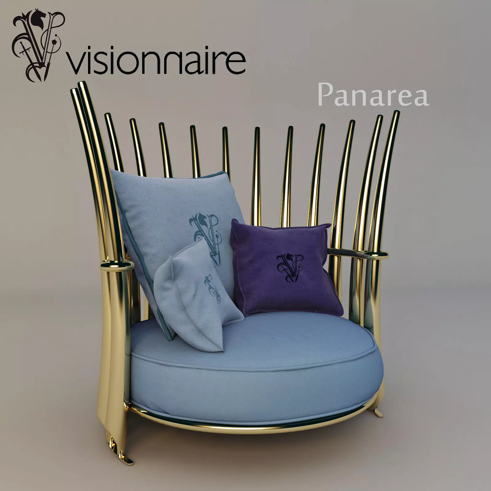 Visionnaire Panarea armchair 3D model_0