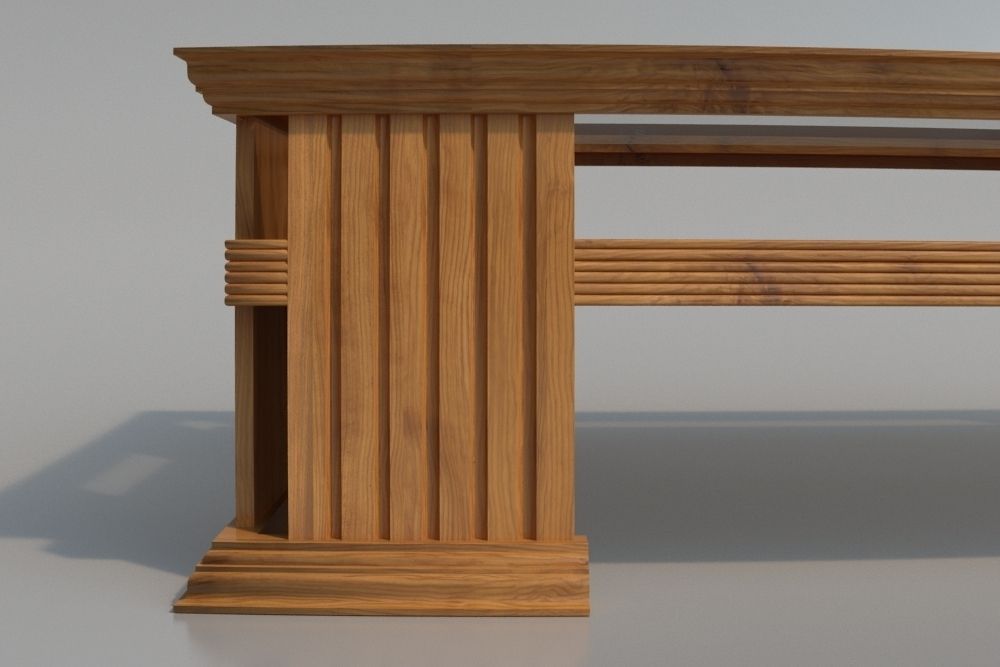 Elegant Coffee Table 3D model_1