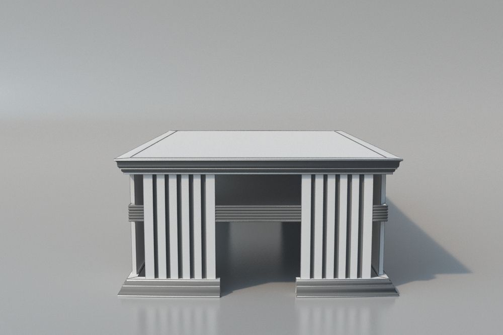 Elegant Coffee Table 3D model_4