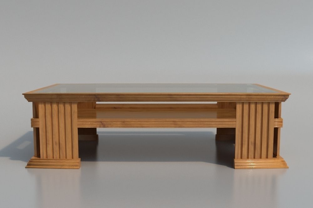 Elegant Coffee Table 3D model_2