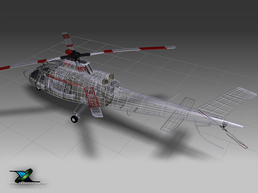 Agusta A109 Helicopter 3D Model .max .obj .3ds .c4d .lwo .lw .lws .ma