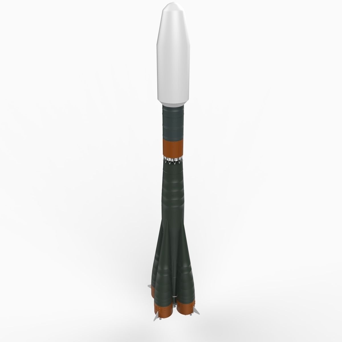 Soyuz ST Rocket R7 3D Model .max .obj .3ds .c4d .lwo .lw .lws .ma .mb