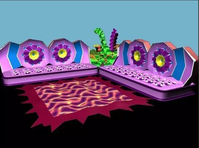 Sofa - Salon 3D model_0