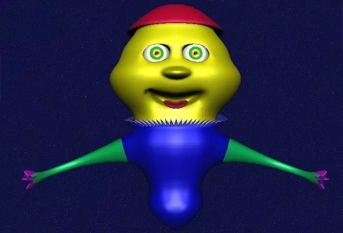 Alien on Mars 3D model_0