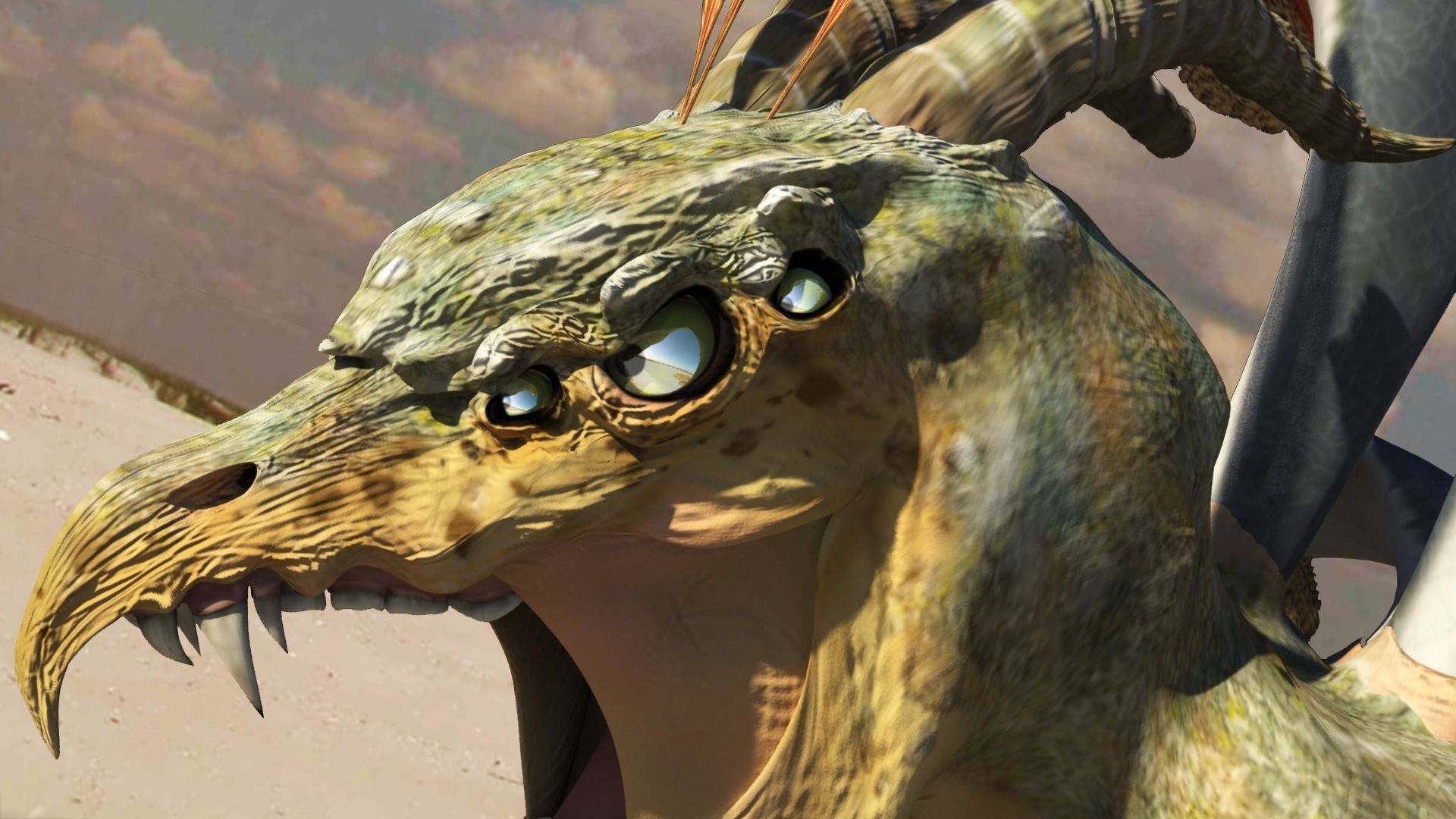 dragon-bird creature with wings Low-poly 3D model_5