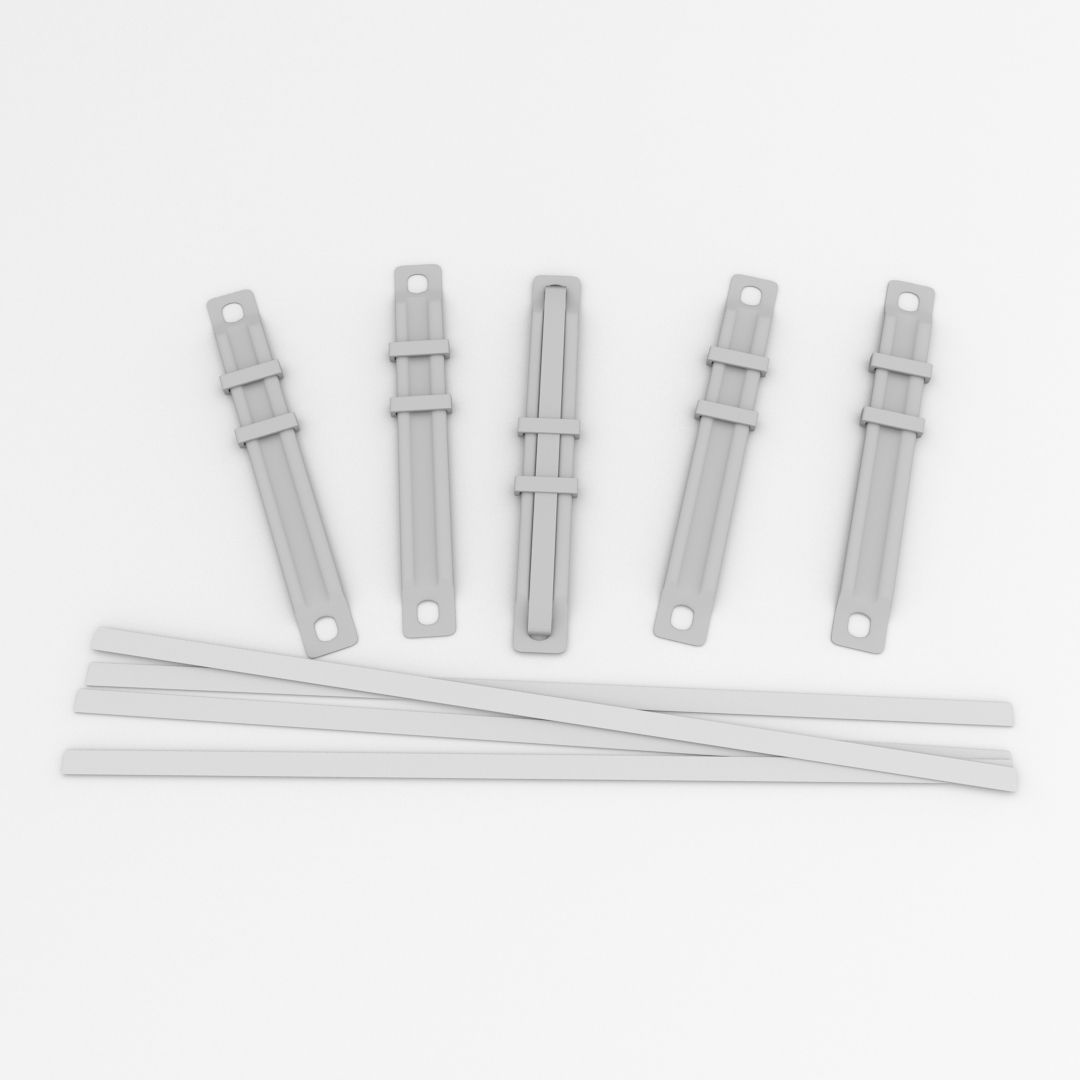 Paper Fastener 3D model_3