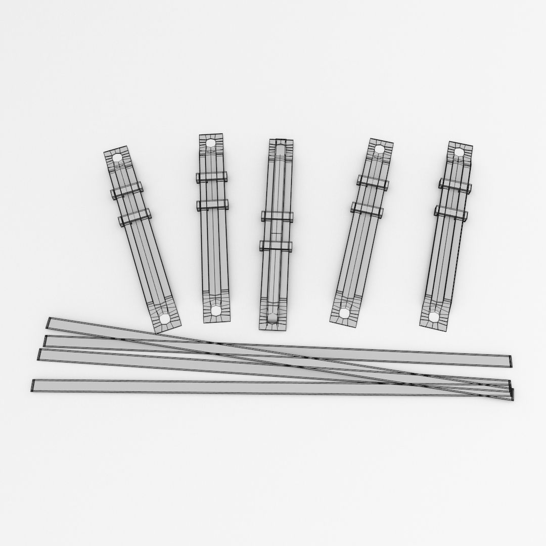 Paper Fastener 3D model_4