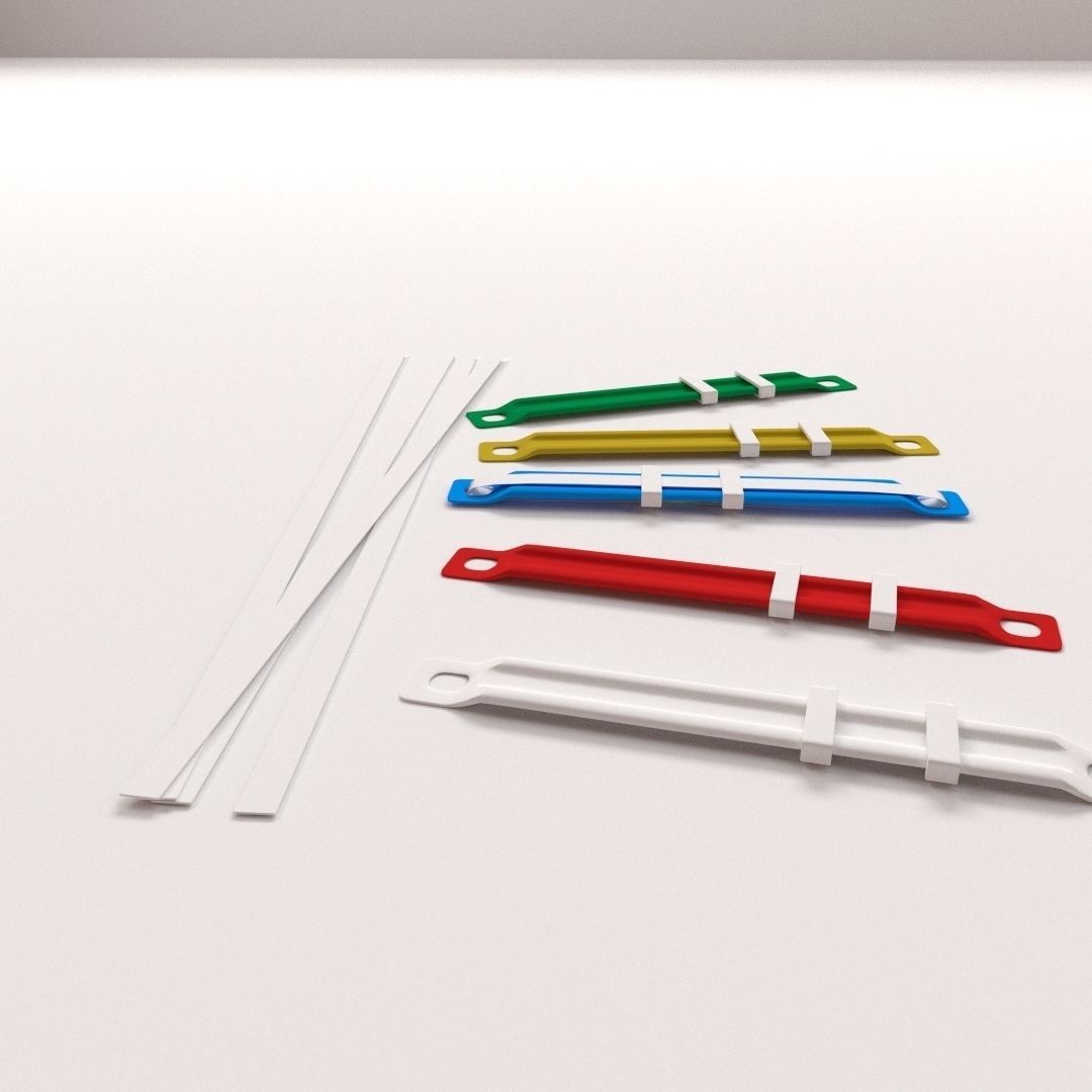 Paper Fastener 3D model_1