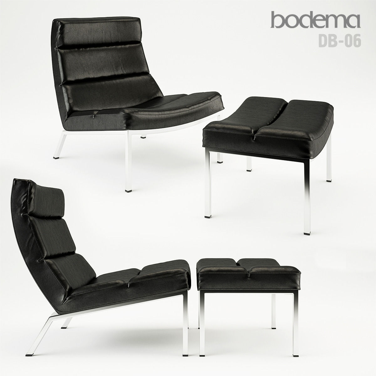 Bodema Db06 Armchair 3D model_1