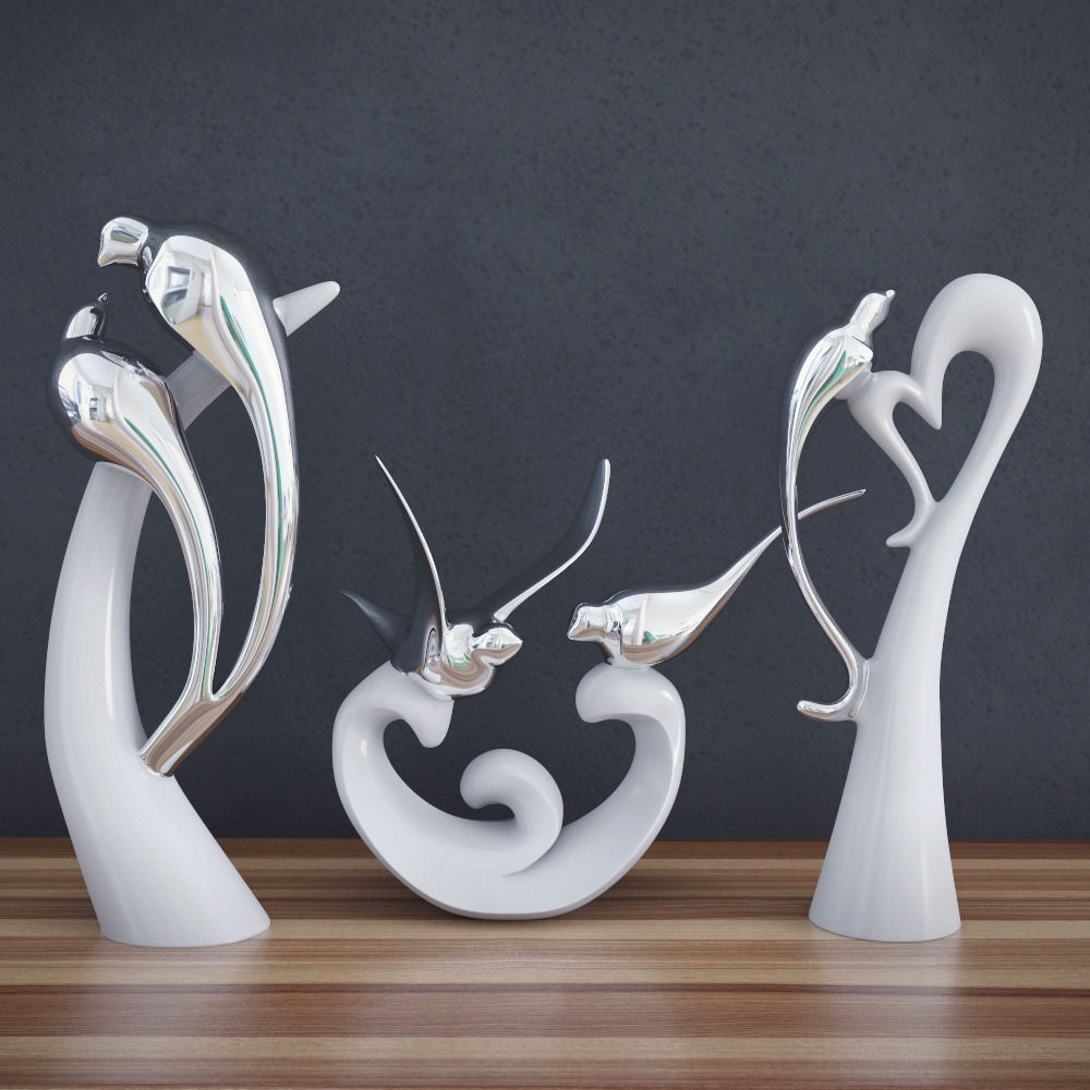 Bird Sculpture 3D model_1