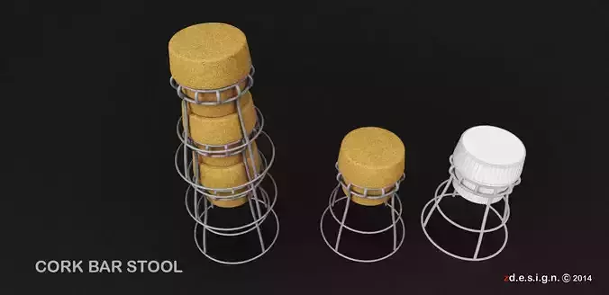 Stockable Cork Barstool