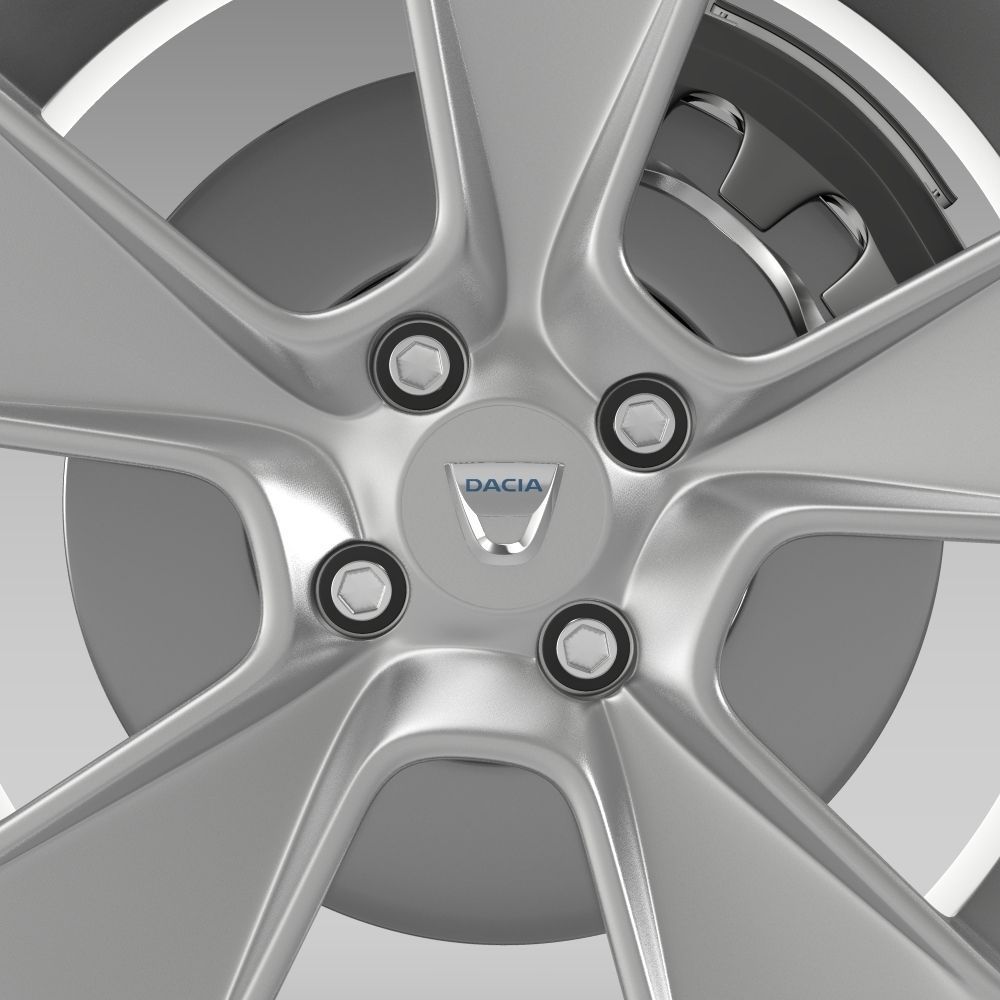 Dacia Logan wheel 3D model_5