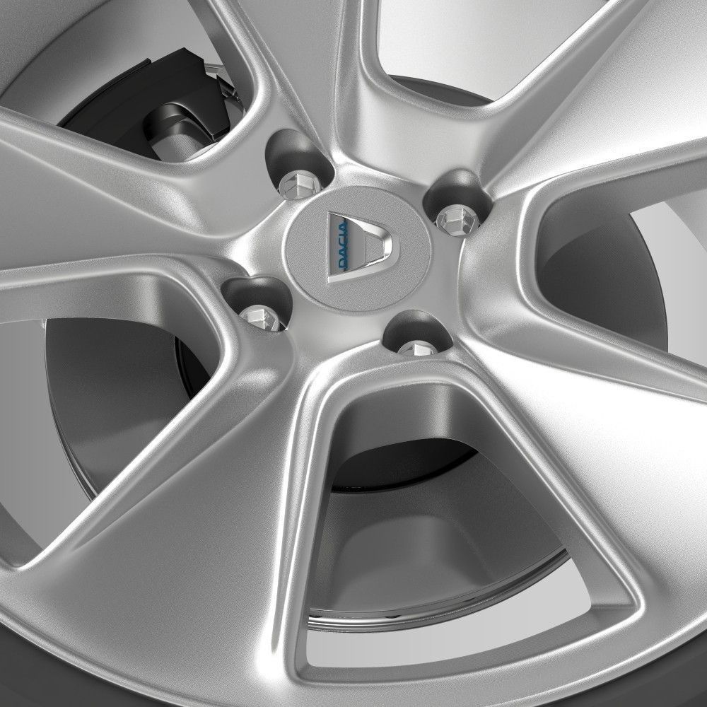Dacia Logan wheel 3D model_4