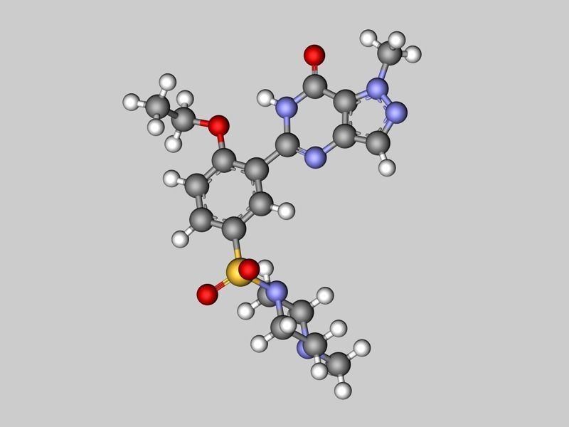 Viagra molecule 3D model_4