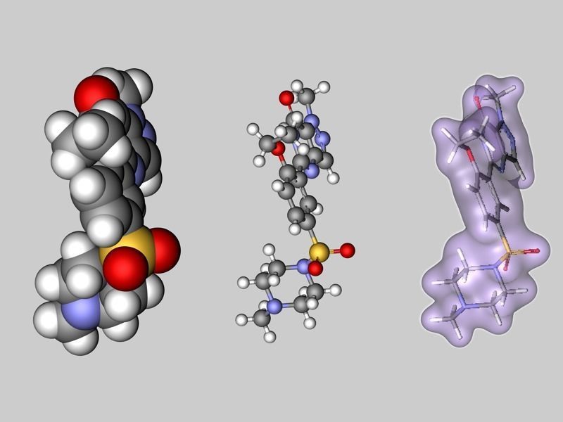 Viagra molecule 3D model_7