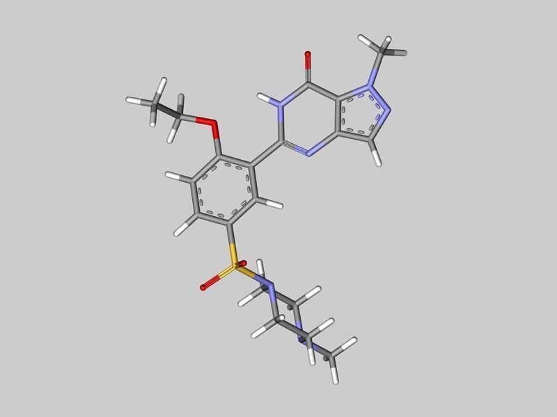 Viagra molecule 3D model_6