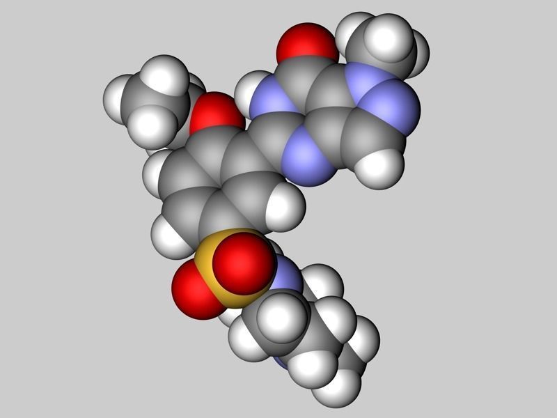 Viagra molecule 3D model_3