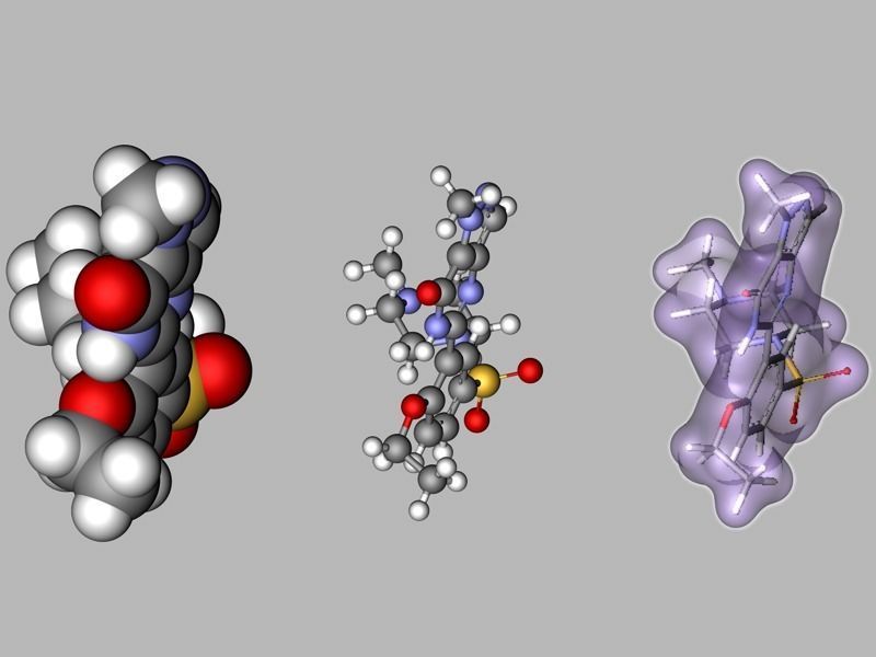 Viagra molecule 3D model_1