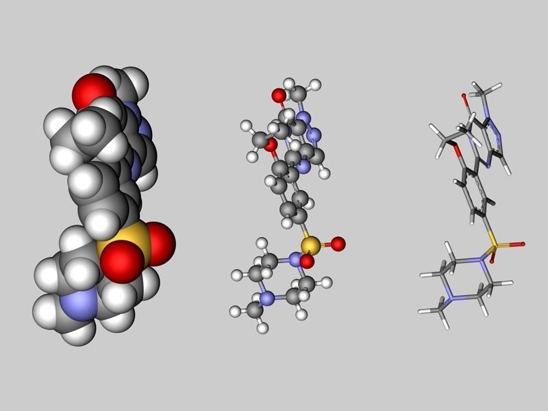 Viagra molecule 3D model_8