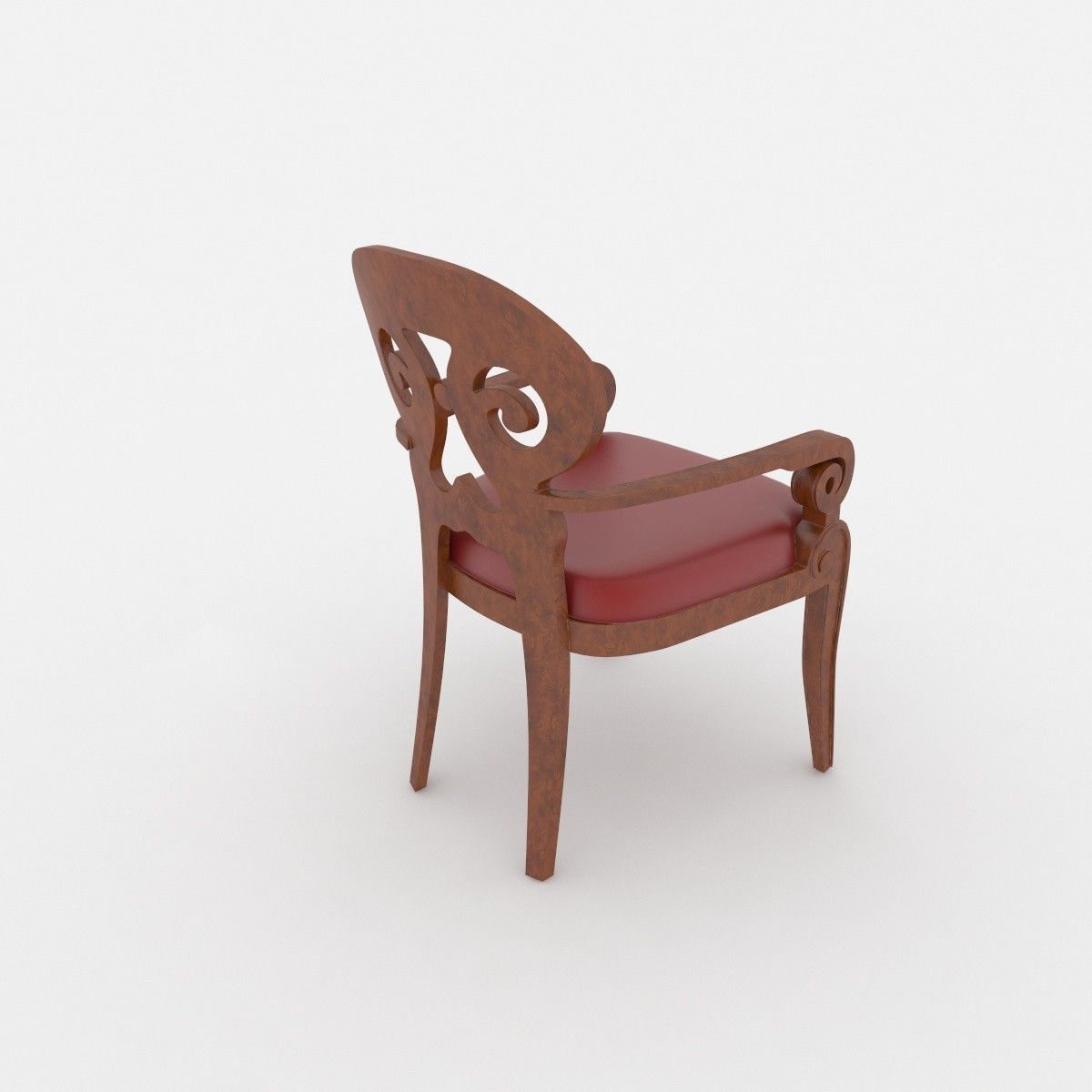 Leather chair for the office Free 3D model_2