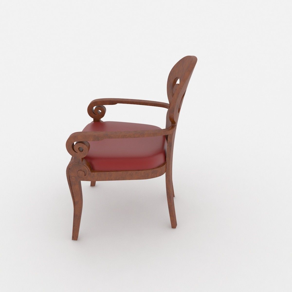 Leather chair for the office Free 3D model_5