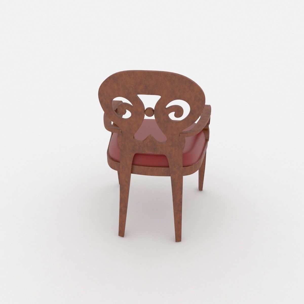 Leather chair for the office Free 3D model_4