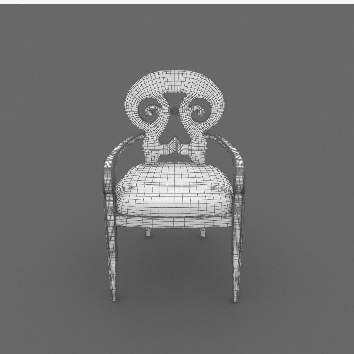 Leather chair for the office Free 3D model_6