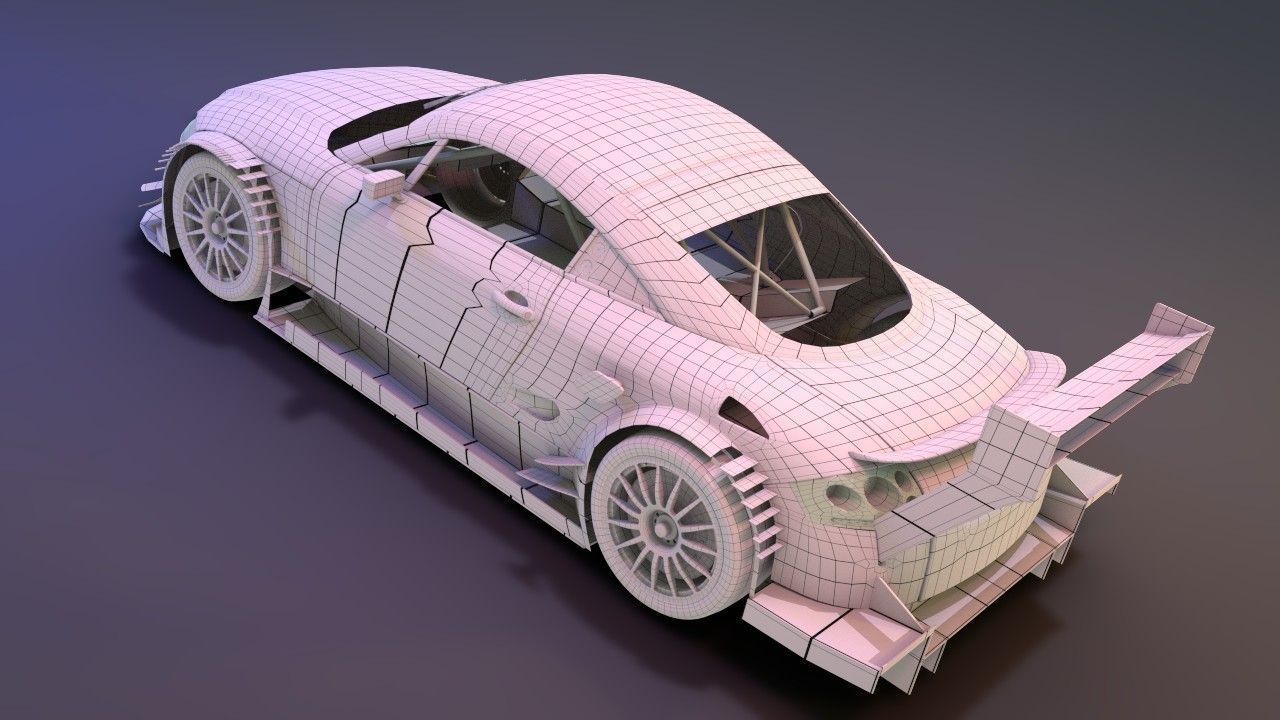 Audi TT-R DTM 2003 - Hasseroeder 3D model_10