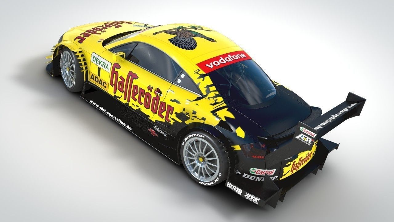 Audi TT-R DTM 2003 - Hasseroeder 3D model_4