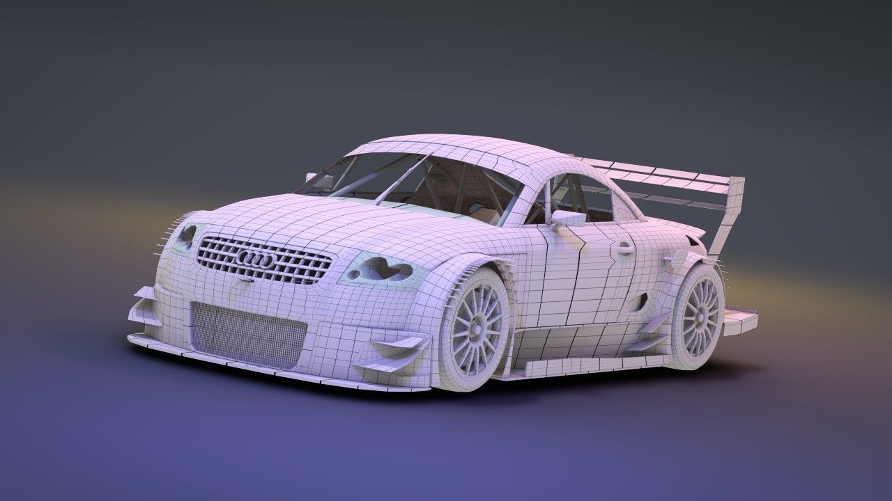 Audi TT-R DTM 2003 - Hasseroeder 3D model_14