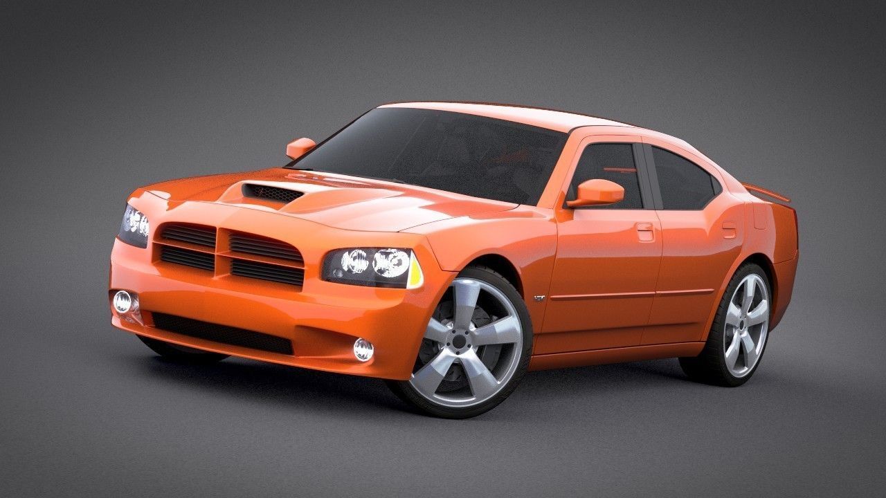 Dodge Charger SRT8 2006 Police - normal - carrig 3D model_5