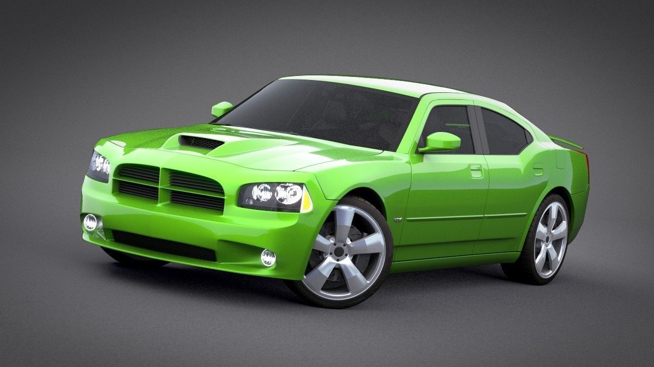 Dodge Charger SRT8 2006 Police - normal - carrig 3D model_8
