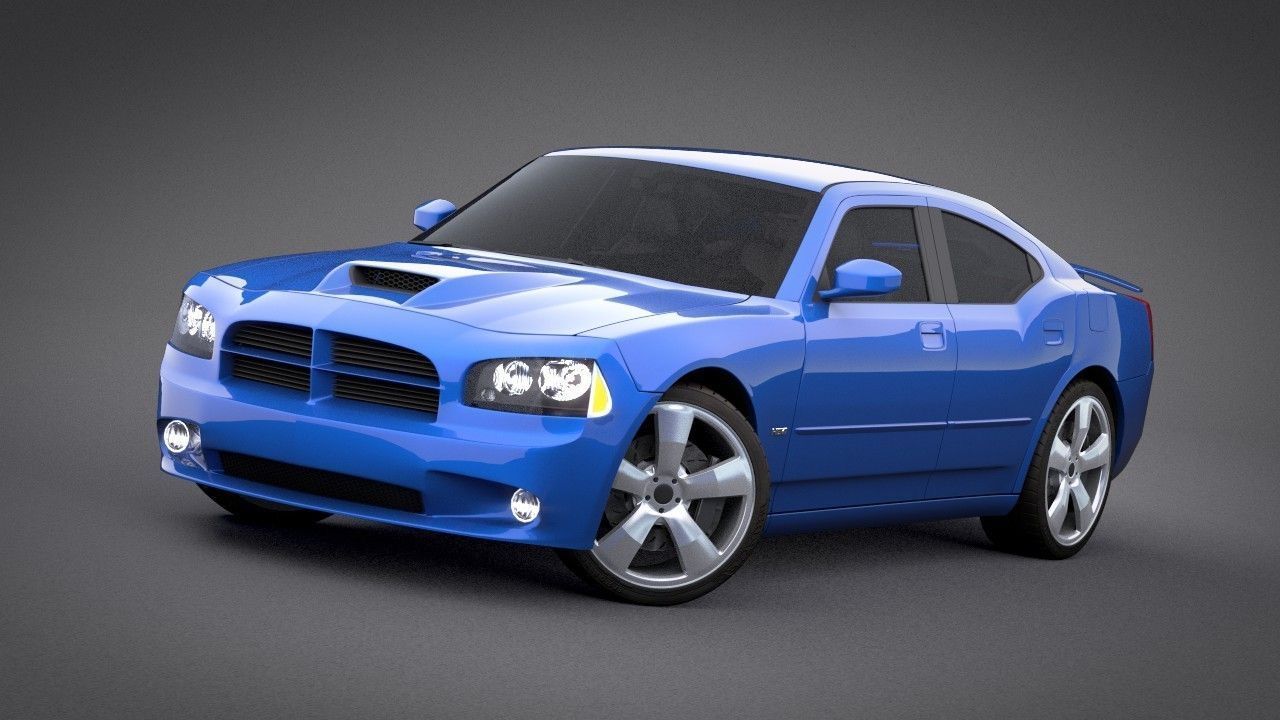 Dodge Charger SRT8 2006 Police - normal - carrig 3D model_7