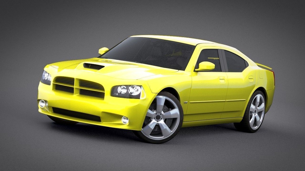 Dodge Charger SRT8 2006 Police - normal - carrig 3D model_6