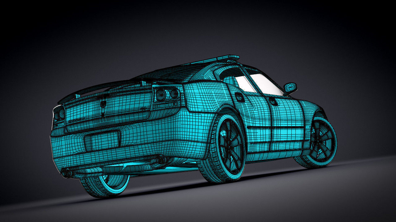 Dodge Charger SRT8 2006 Police - normal - carrig 3D model_15