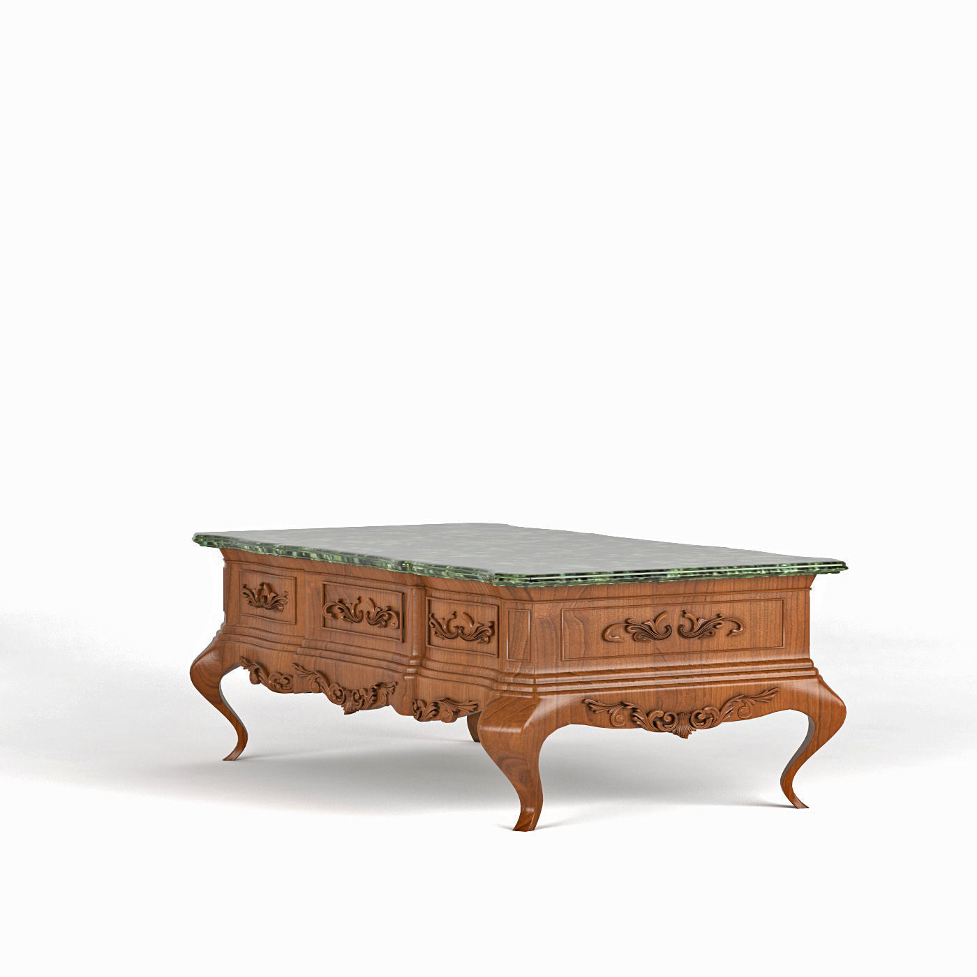 Coffee table in classic style Free 3D model_2
