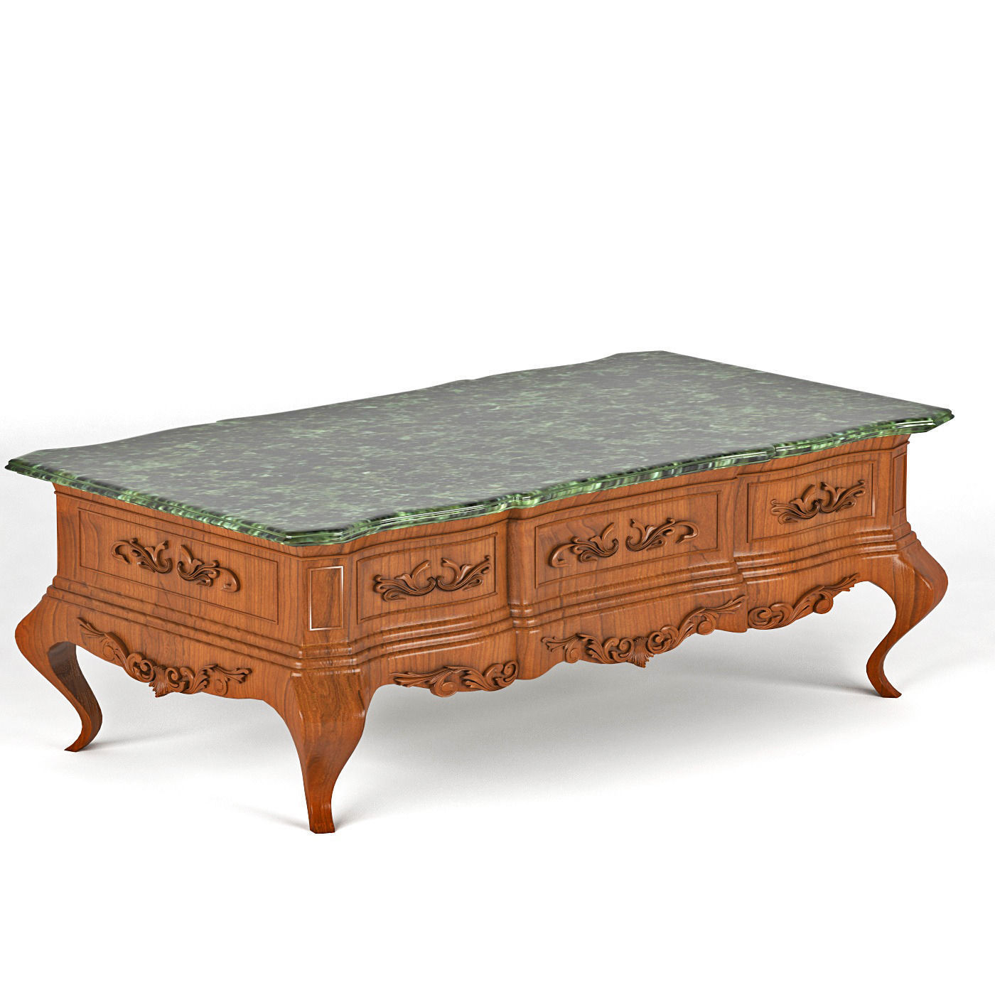 Coffee table in classic style Free 3D model_4