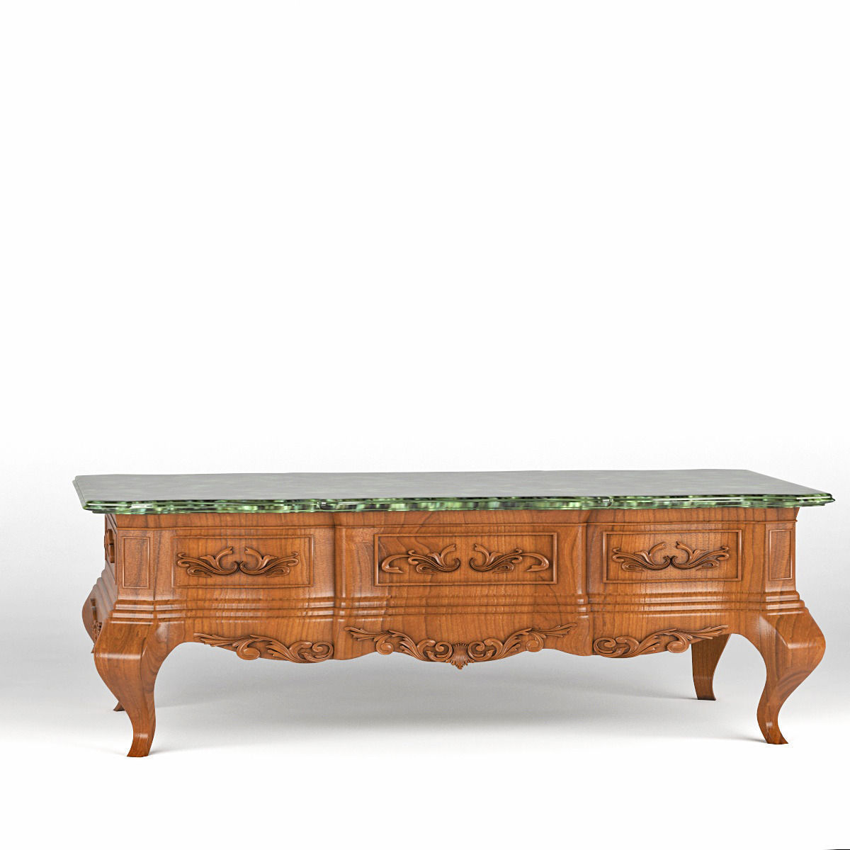 Coffee table in classic style Free 3D model_1